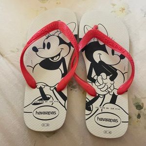 Havaianas Minnie Mouse Flip Flops, size US 9/10